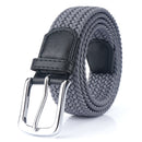ENNIU S7E 125cm 3.4cm Elastic Canvas Waist Belt Adjustable Canvas Casual Belt Tactical Belt For Men Woman Students