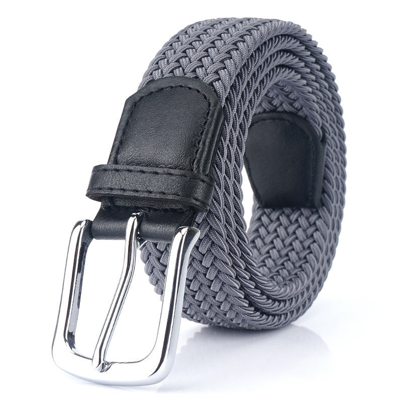 ENNIU S7E 125cm 3.4cm Elastic Canvas Waist Belt Adjustable Canvas Casual Belt Tactical Belt For Men Woman Students