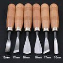 6pcs Professional Wood Carving Tools Kit Woodworking Craft Chisel Hand