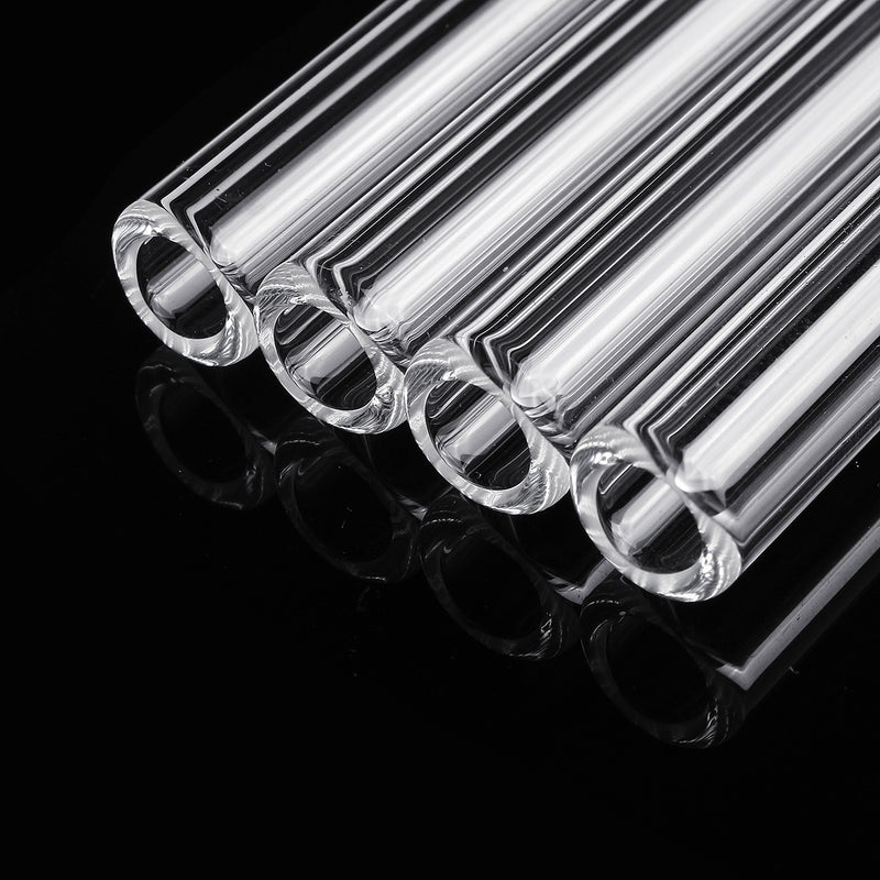 4Pcs 100mm OD 7mm 1.5mm Thick Wall Borosilicate Glass Blowing Tube Laboratory