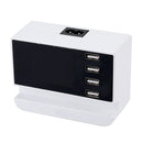 LCD Display 1.9 Inch  4 USB Smart Wall Charger USB Charger Power Adapter Desktop Charging Station Phone Charger Smart IC technology USB Ports Charger
