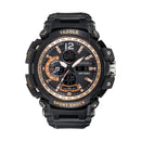 YAZOLE 481 482 Sport Stopwatch Timing Calendar Week Luminous Dual Display Digital Watch