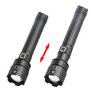XANES XHP90.2 Zoomable Flashlight USB Charging 3 Modes IPX6 LED Light With 18650 Battery Charger USB Cable Battery Tube