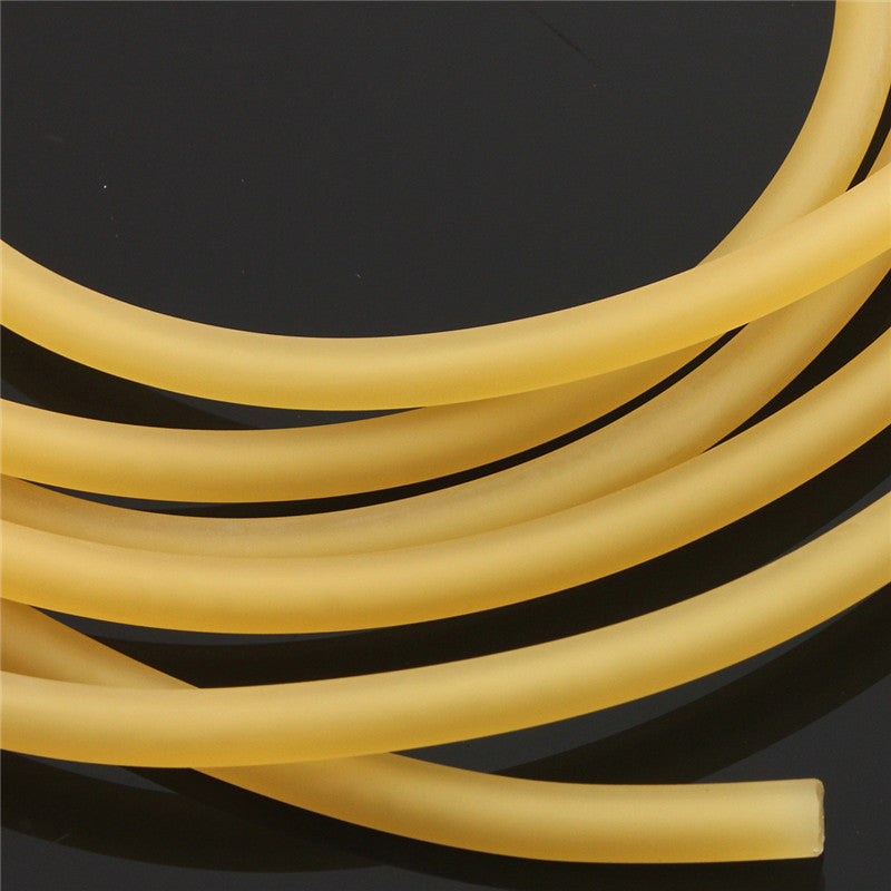 Yellow 2x5mm Natural Latex Rubber Surgical Band Tube Elastic Rubber Rope For Game 1/2/5/10M