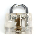 DANIU Disc Type Padlock Training Lock Transparent Cutaway Inside View of Practice Lock Pick Tools