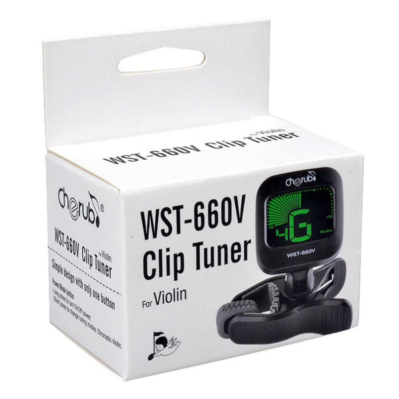 Cherub WST-660V Adjustable Clip on Tuner with LCD Display for Violin