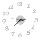 DIY 3D Number Wall Clock Quiet Precise Sticker Decor Home Office Room Modern