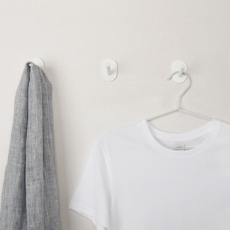 3PCS 8H Adhesive Multi-function Hooks / wall Mop Strong Hook Holder