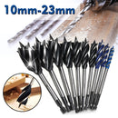 Four Slot Four Blade Wood Working Auger Drill Bit 10mm-32mm Hex Shank Bore Hole Twist Drill Bit