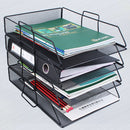Single layer stackable file rack data rack office equipment Desktop Organizer