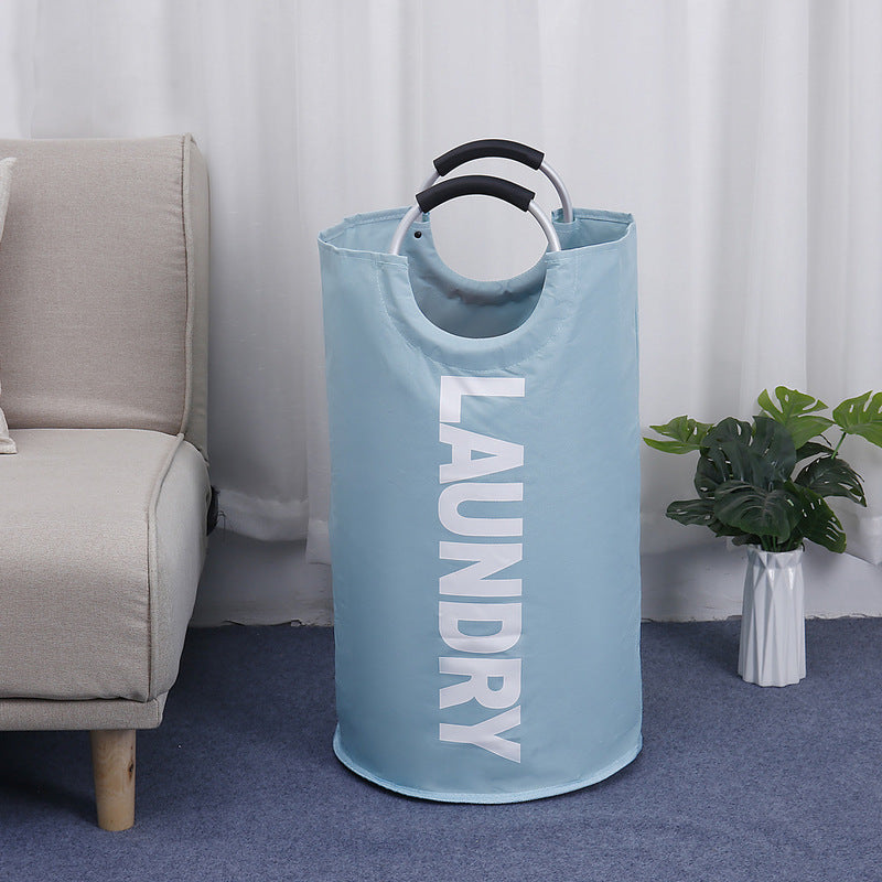Large Oxford Cloth Laundry Basket Foldable Portable Toy Fabric Storage Bag