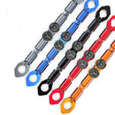 CNC Motorcycle Waterproof Noctilucent Modified Balance Bar With Clock And Thermometer