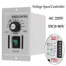 AC 220V To DC 0-90V Rotary Knob Voltage Motor Speed Controller Variable Stepless Speed