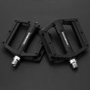 ROCKBROS 2016-12D 1 Pair Graphite DU Bicycle Pedals Reflective Bike Bearing Pedals