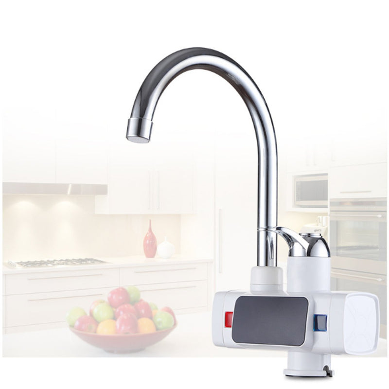 3000W 360 Tankless Digital Electric Instant Hot Water Faucet Kitchen Heater Tap