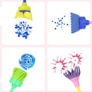 Painting Creative Graffiti Stamp Drawing Children Sponge Brush Flower Kids Toys