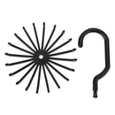 20 Claws Rotatable Mini Round Plastic Ties Rack Scarf Stand Jewelry Stand