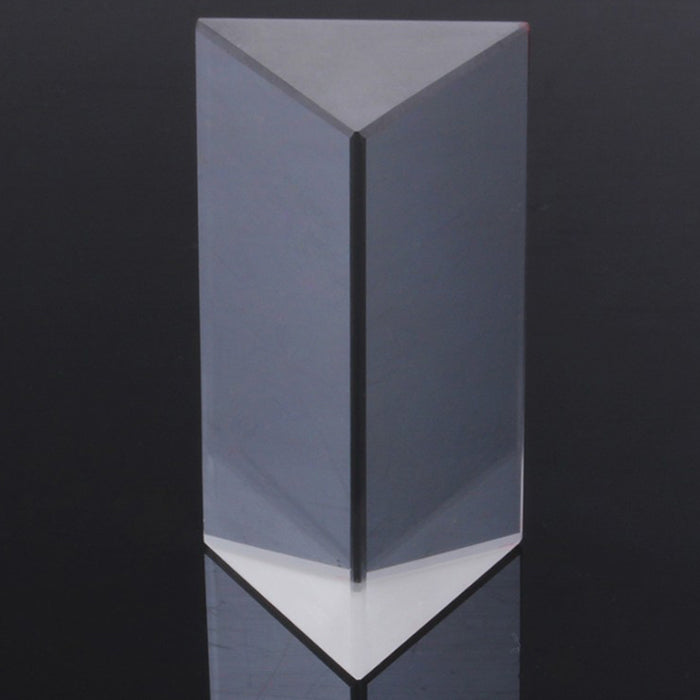5CM Triple Triangular Prism Physics Teaching Light Spectrum Optical Glass