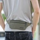 Unisex Canvas Waist Bag Waist Belt Bag Fanny Pack Hip Pouch Travel Sports Phone Pocket