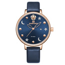NAVIFORCE 5009 Moon Star Design Casual Style Women Wrist Watch Waterproof Gift Quartz Watch