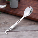 IPRee 304 Stainless Steel Outdoor Camping Multifunctional Spork Tableware EDC Fork Spoon