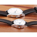 Story Time Retro Belt Cowhide Strap Ultra-thin Men Watch Quartz Watch Reverse Backwards Watch