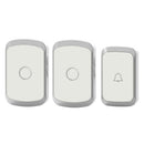 CACAZI A20 Wireless Music Doorbell Waterproof AC 110-220V 300M Remote Door Bell 1 Button 2 Receivers