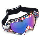 Skiing Goggles Snowboard Ski Eyewear Anti-UV Glasses For Motorcycle Motocross Lens