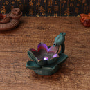 LED Ceramic Backflow Incense Waterfall Smoke Incense Burner Censer Holder Home Decorations