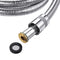 1.5m Flexible Handheld Shower Head Hose Dense Structure Stainless Steel 360 Rotatable Connector