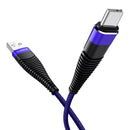 FLOVEME Hi-Tensile Type C Cable Braided Charging Data Cable 1M For Oneplus 5T Xiaomi Mix 2S Mi A1 S9