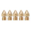 5PCS 1.75mm/0.8mm Copper Thread Extruder Nozzle For 3D Printer