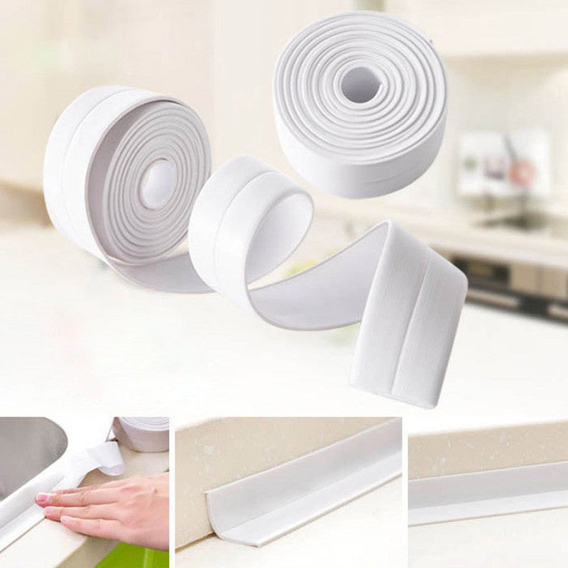 Adhesive Sink Waterproof Tape Kitchen Bathroom Shower Toilet Sealant White