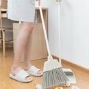 JIEZHI Broom & Foldable Dustpan Trash Sets Windproof Sweeper Desktop Mop Cleaning Brush