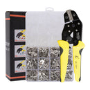PARON JX-1601-08T AWG20-10 Crimper Plier Wire Engineering Ratchet Crimping Pliers Hand Tools with 840Pcs Terminals