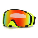Motorcycle Racing Anti Fog Goggles Dual Lens Outdooors Snowboard Ski Matte Black Frame