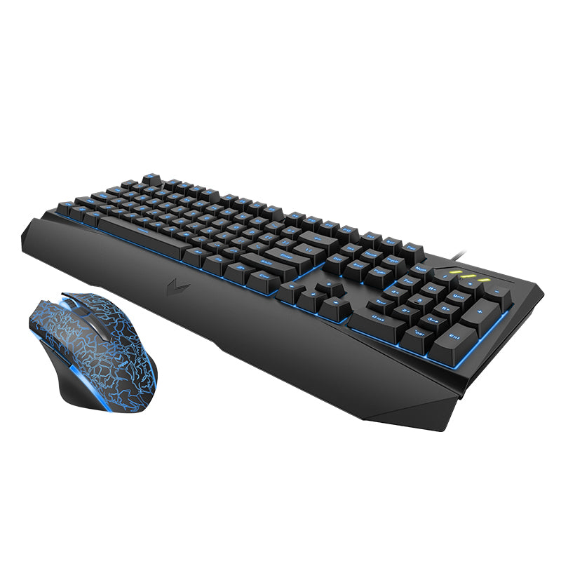 Rapoo V120S USB Wired 104 Key Backlit Gaming Keyboard and 6400DPI Optical Mouse Combo
