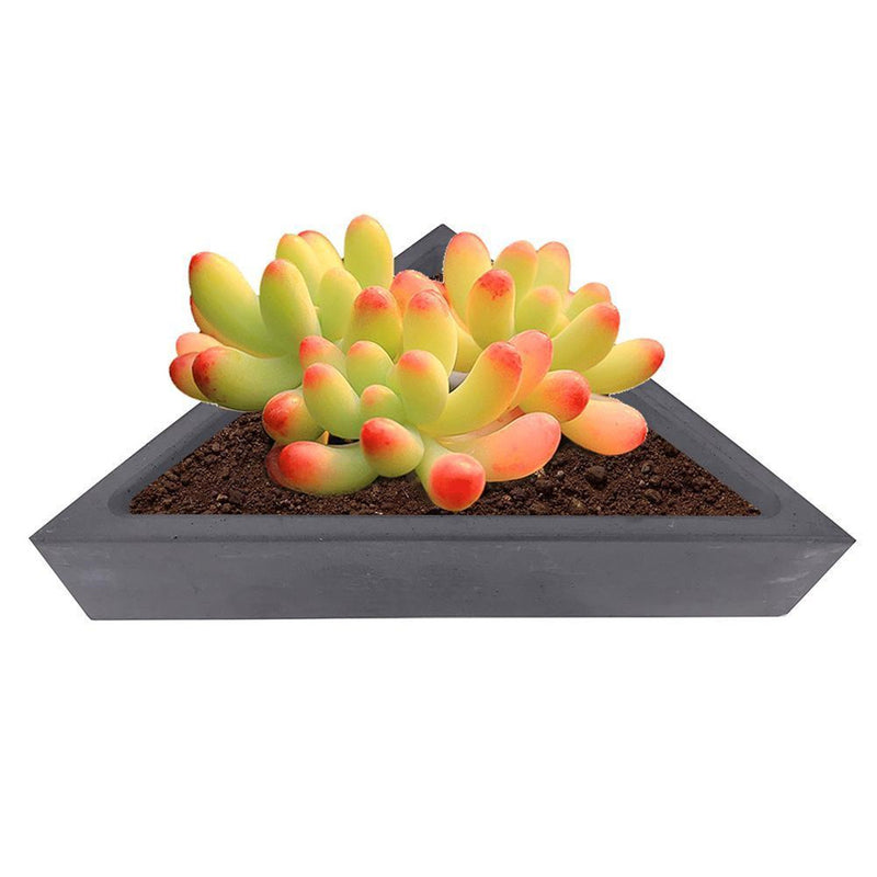 Silicone Flower Pot Mold Triangle Geometric Craft Succulent Plant Concrete Mould