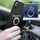 Bakeey Magnetic Ring Grip Stand Soft TPU Protective Case for iPhone X/XS/XR/XS Max/7/8/6/6s