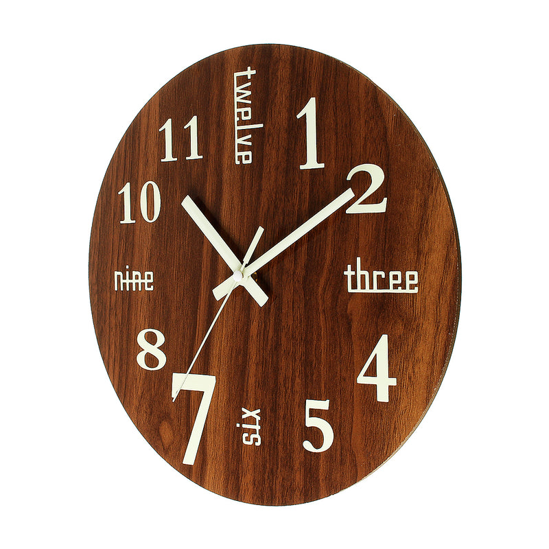 Modern Luminous Wall Clock Glow In The Dark Art Home Living Room Decorations