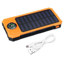 Solar Chargers 8000mAh USB Solar Battery Charger Phone Charger Power Bank with Flashlight