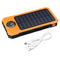 Solar Chargers 8000mAh USB Solar Battery Charger Phone Charger Power Bank with Flashlight