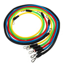 KALOAD 11pcs/set Fitness Resistance Bands Sports Gym Training Yoga Band