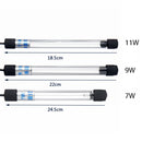 European Standard Round Insert 220V 5W-13W Aquarium Light UV Germicidal Lamp AGermicidal Lamp Submersible Sterilization Lamp