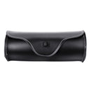 Motorcycle Saddlebags Side PU Leather Luggage Bag With Mounting Straps Black