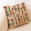 Ethnic Style Cotton Linen Cushion Cover Square Decoration Pillowcase House Decor Pillow Case