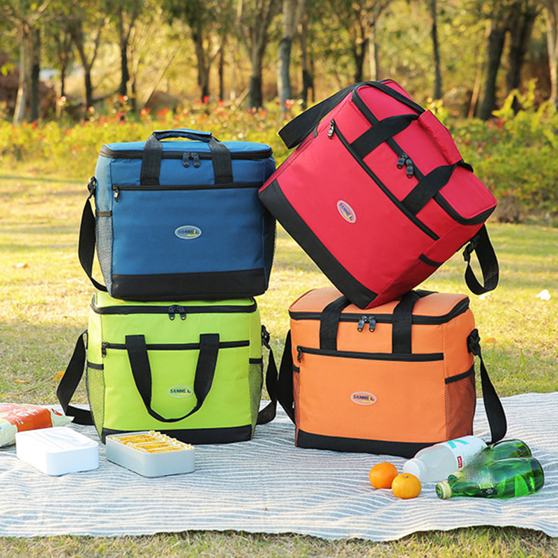 Insulated Cooler Handbag Waterproof Outdoor Picnic Lunch Bag Storage Carry Case