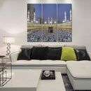 Miico Hand Painted Three Combination Decorative Paintings Islamic Religious Wall Art For Home Decoration