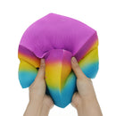 Huge Squishy Square Cake Rainbow Colour Kawaii Cute Soft Solw Rising Toy Cartoon Gift Collection