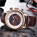 Benyar 5129X Business Men Watch 3ATM Waterproof Luminous Display Calendar Quartz Watch